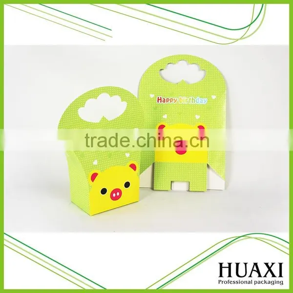 Children Birthday Party Cartoon Paper Folding Gift Box photo-4