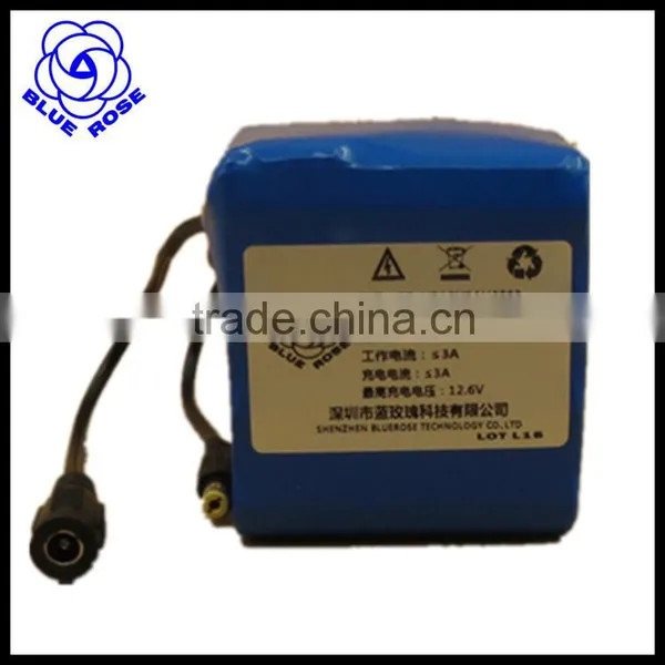 12V 11.1v 8Ah dc Power Source Lithium Battery