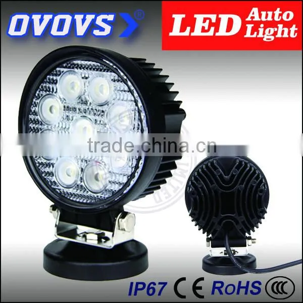 Excellent Round 12 Volt 27w Led Work Light With Magnet for Truck, Tractor, Suv photo-4