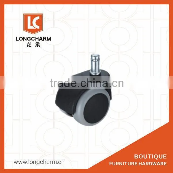 Threaded Plastic Wheels With Decorative Cap Chair Locking Casters Furniture Wheel YL-6310 photo-3