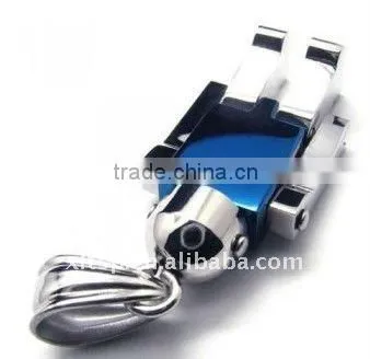 New Design Stainless Steel Titanium Pendant Jewelry 2012(little Robot Pendant)
