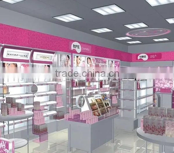 Branded White Baking Paint Perfume Display Counter photo-2