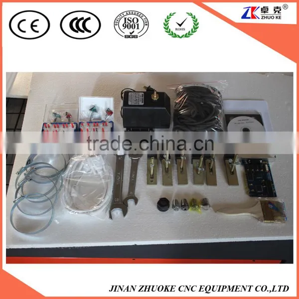 ZhuoKe CNC 6060 Metal Engraving Machine For Drilling And Milling With 3 Spindle Head Rotary Axis 600*600mm CE Approved ZK-6060 photo-4