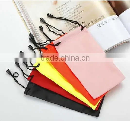 Fancy Colorful Drawstring Microfiber Travel Pouch photo-2