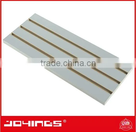 MDF Slatwall Melamine Panel With Aluminum Extrusion Inserts photo-4