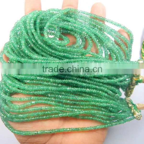 Beautiful Multi Strand Topa Quality Emerald Beads Neacklacer Antique Look 13 Strand Necklace photo-4