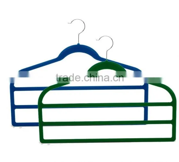 Plastic Velvet Hanger Clothes Hanger ASDF12