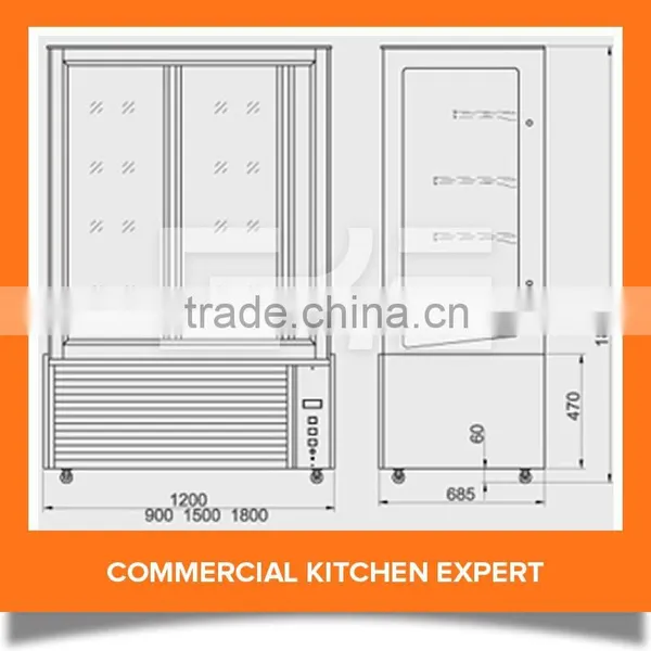 Competitive Prices Commercial Free Standing Glass Modern Bakery Cake Showcase Cake Freezer Cake Display Cabinet photo-2
