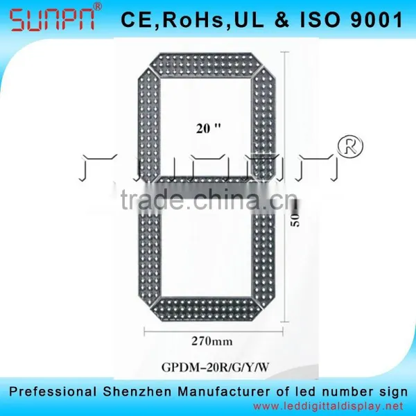 Thailand 20inch Led Digit Segment Module Outdoor IP65 photo-4