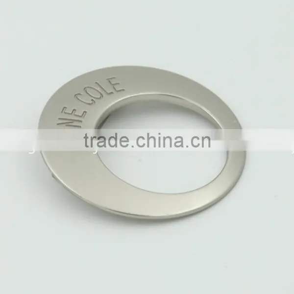 Custom Silver Plated Cloth Round Metal Badge photo-2