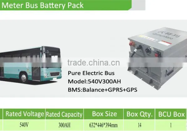 IP55 540v 300ah LiFePO4 Electric Bus Battery With Smart BMS photo-2