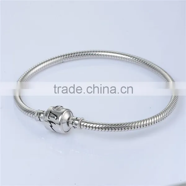 Wholesale 925 Sterling Silver European Charm DIY Bracelet BR008 photo-2