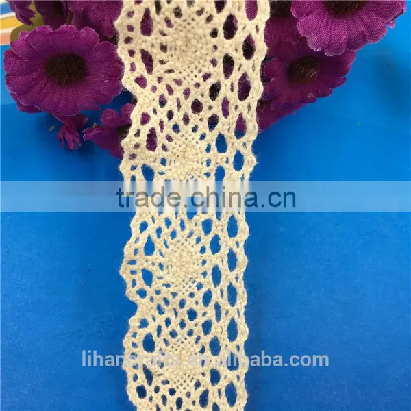 H0067F Elegant Lace Ribbon, 100% Cotton Lace ,Crocheted Lace photo-2