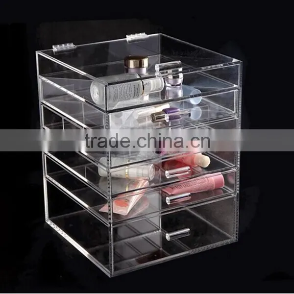 Fashion Clear Popular Stylish 6 Drawer Acrylic Makeup Organizer Manufacturer photo-2