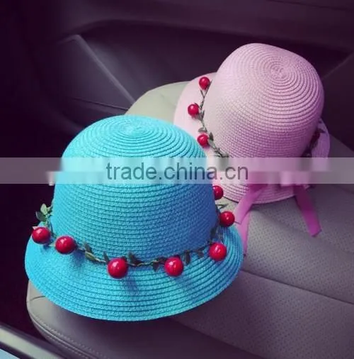 2016 Professional Ladies Flower Sunshine Beach Hat Summer Wear Fashion Ladies Handmade Hat Straw photo-2