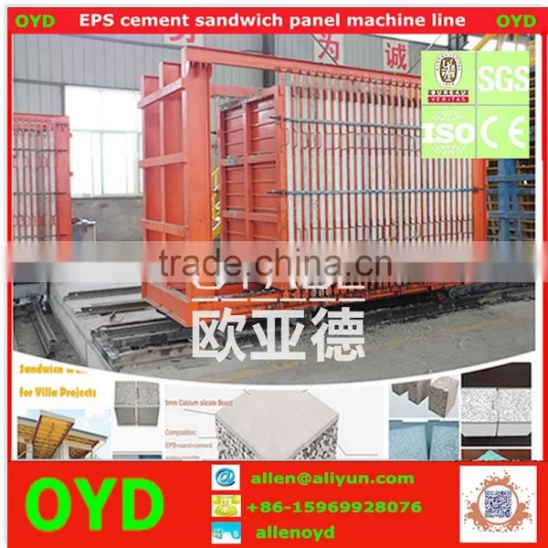Manufacture Lightweight and High Strength Automatic EPS Cement Sandwich Wall Panel Production Line