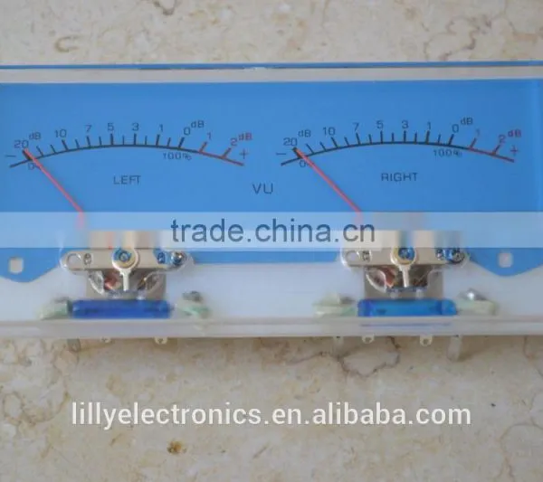 Panel VU Meter 500uA 640 Ohm 115x53mm With Back Light SD-318M