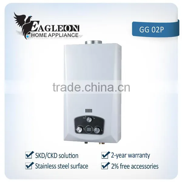 Pakistan Flur Type Gas Water Heater With Brand
