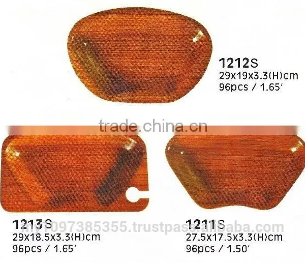 Assorted Design Snack Plate/Tray, Tray, Non-Slip Tray, Anti Slip Tray, Plate, Design Tray, Wooden Tray