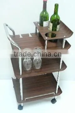 Wine Rack, Wine Trolley, Convenience Wine Rack, Mahogany Trolley, Western Style Furniture, Wooden Furniture