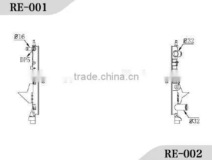 Chinese Manufactuier Supplier Left Tank for Renault Car Aluminum Radiator & Car Parts With Motorcycle Radiator photo-3