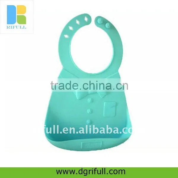 Plain Color Silicone Baby Bandana Bibs photo-5