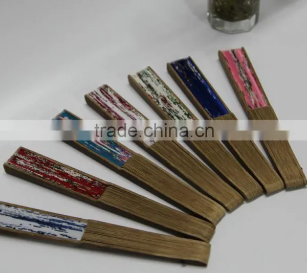 High Quality Bamboo Silk Fan Craft Fan Lady Hand Fan photo-6