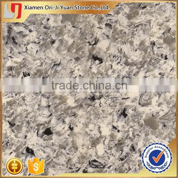 Top Level New Coming Dark Grey Artificial Quartz Stone photo-2