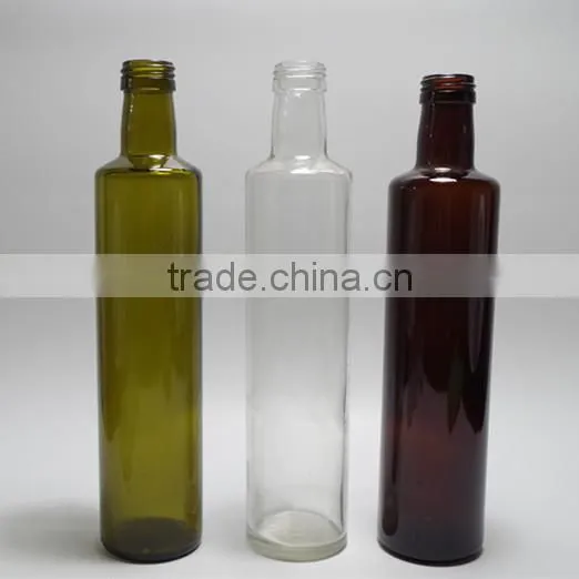 Extra Virgin Organic Gourmet Greek Olive Oil Clear Glass Empty Bottle