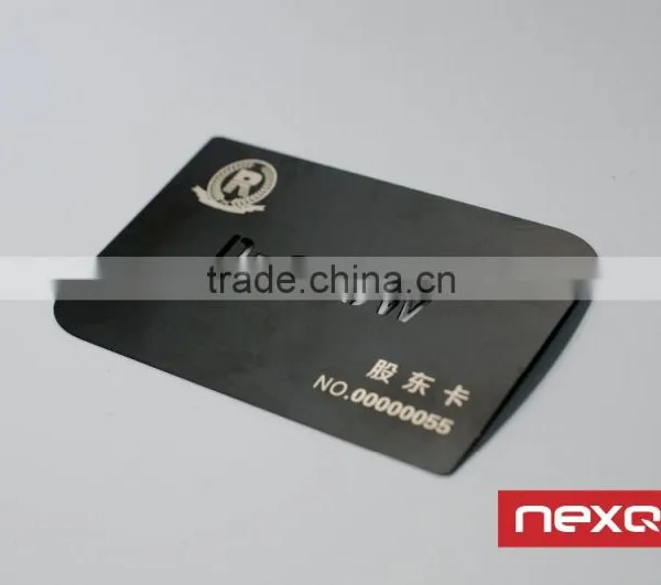 Custom Etched Logo Brass Metal Member Vip Card photo-6