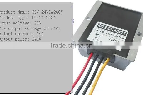 60V Turn 24V3A 5A 10A DC-DC Power Converter Module Switch 24V 60V DC Buck Regulator photo-2