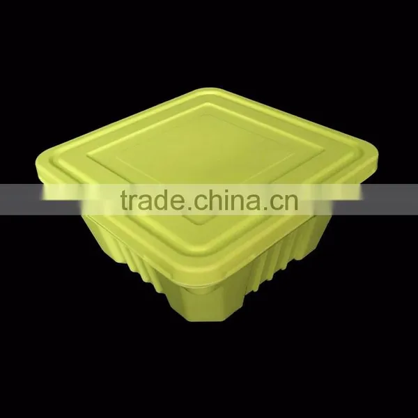 Customized Biodegradable Eco-friendly Two-layer 1000ml Corn Starch Food Container photo-4