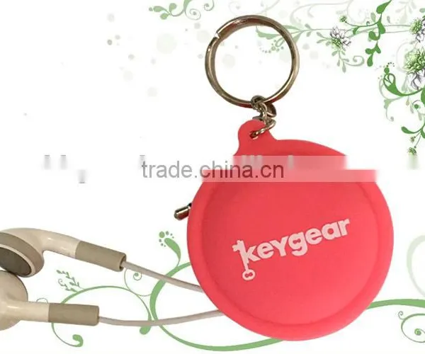 Keychain Silicoen Earphone Holder,earphone Cable Winde photo-2