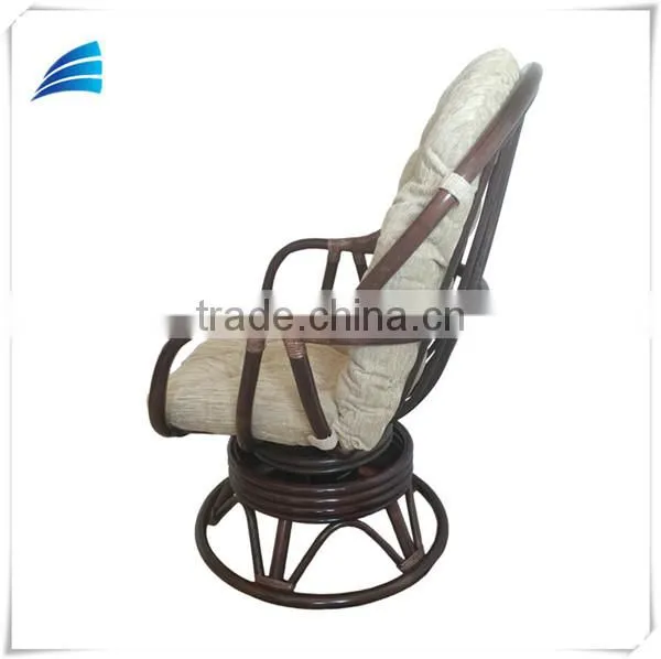 Rattan Wicker Swivel Rocking Chair Home Furniture photo-4