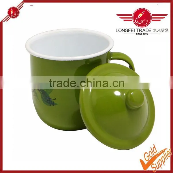 Sell Like Hot Cakes of Enamel Teacup With a Lid photo-2