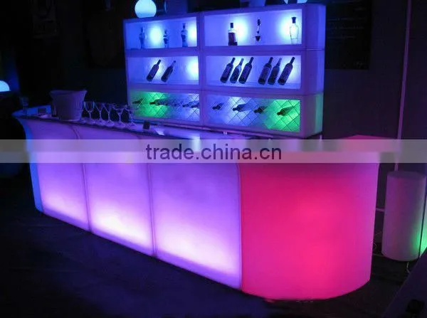 Shenzhen Modern Welcoming Reception Bar Counter With Inbuilt LED Lights photo-5