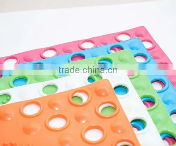 Customized Color Eco Friendly Pvc Plastic Bath Mat photo-3