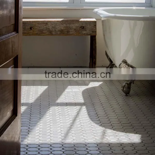 MM-CV327 Hot Product Indoor Decor Natural Stone Octagon White Marble Mosaics photo-2