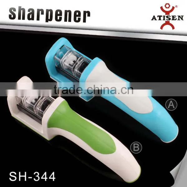 2 Step Pocket Knife Sharpener, Course/Fine, For Straight Edge Knives photo-3