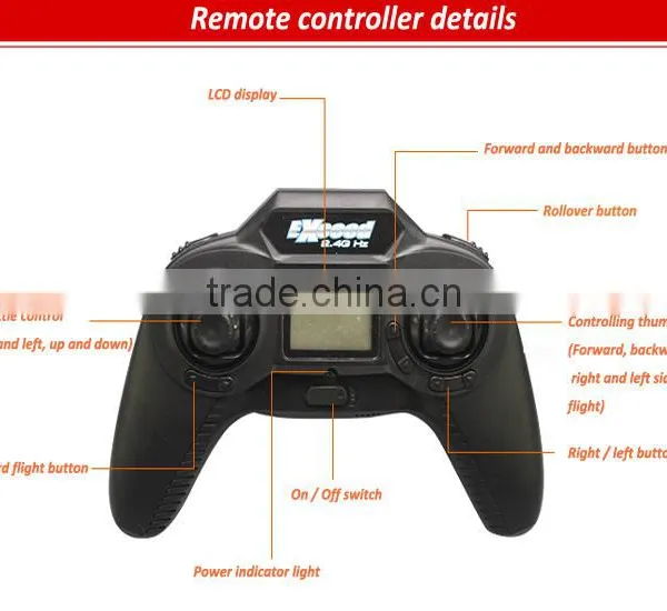 Professional Drone 2.4G 4 Channel LCD Controller rc Quadcopter Kamera photo-5
