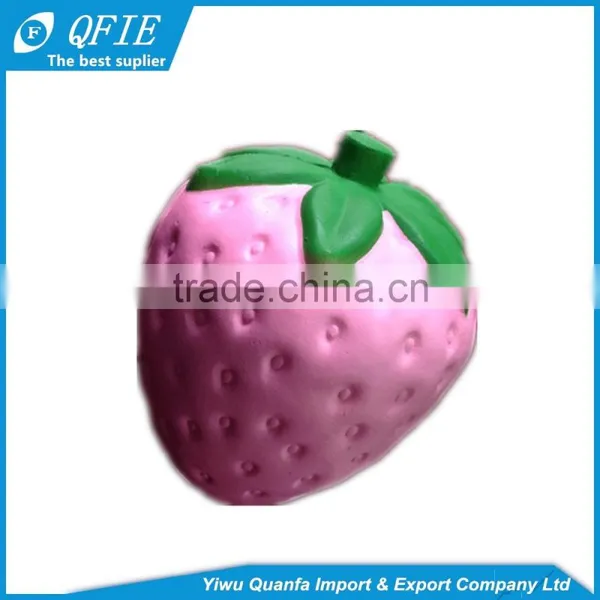 Promotional 11.5CM PU Foam Big Strawberry Kawaii Jumbo Squishy Slow Rising Toy for Kids photo-3