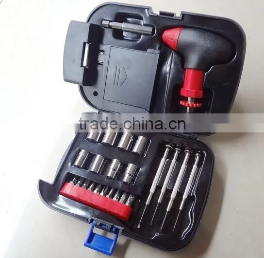 Promotional Household DIY 25pcs Hand Tools Set With Flashlight Torch photo-2