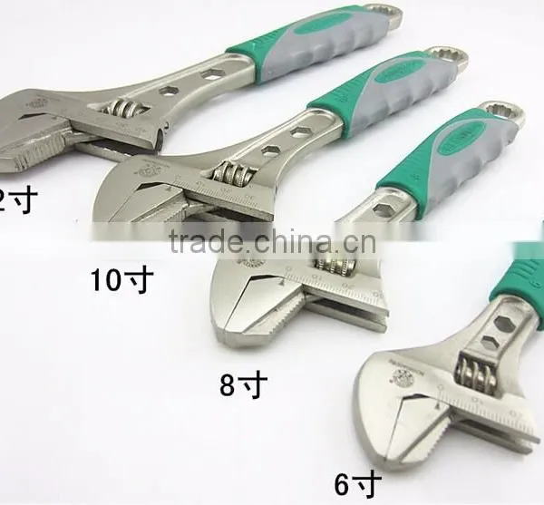 BERRYLION 250mm Adjustable Monkey Screw Wrench With Rubber Handle Design photo-4