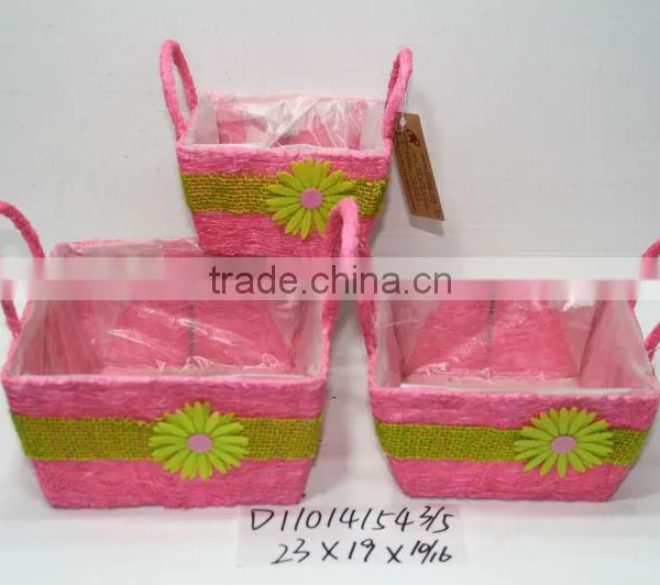 Decoration Moss and Sisal Pot for Garden Plant