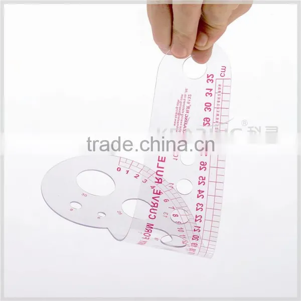 Kearing Vary Form Curve Ruler Armhole Curves Silk Printing Flexible Transparent Plastic Rulers # 6132 photo-2