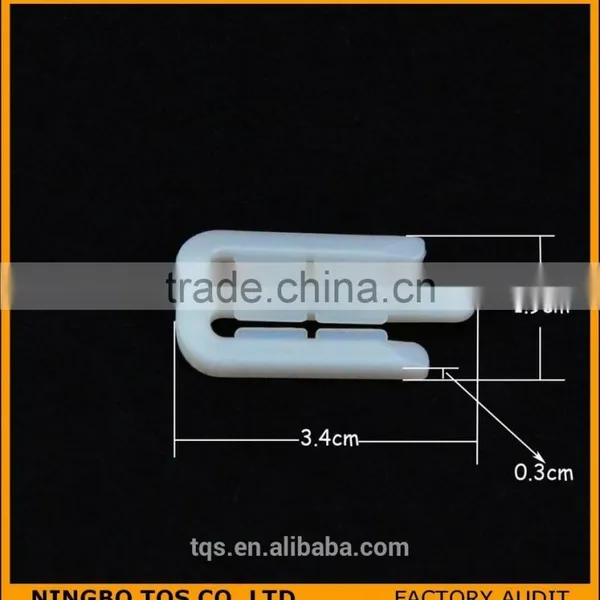 W Shape White Plastic Clips for Shirts photo-2