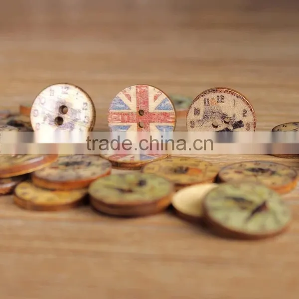 Wooden Cartoon Button Clasp Buckle Baby Sweater Wholesale Wood Children photo-2
