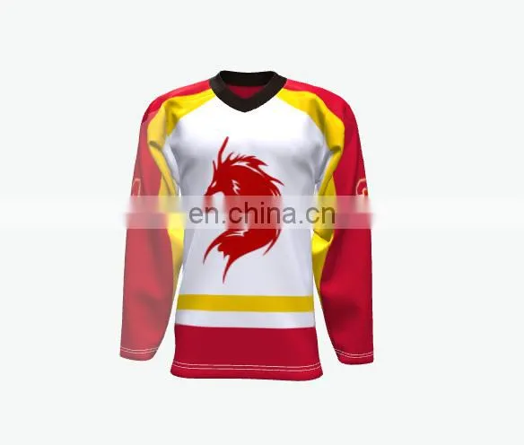 100% Polyester Reversible Custom Ice Hockey Uniform photo-2
