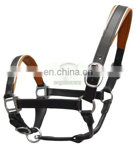 Drum Dyed Leather Halter MVE - 1058