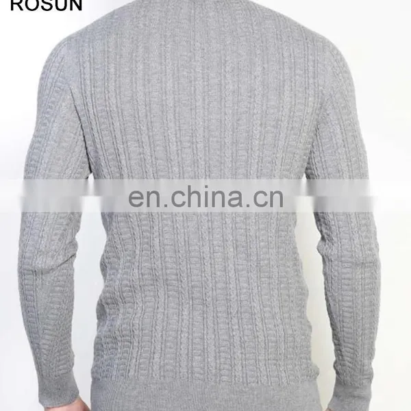 Best Design Long Sleeve t Shirt as Cotton Blended Fabric Knit Sweater Pullover Top of Unbranded Wholesale Mens Clothing photo-2